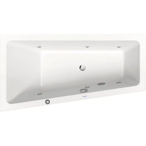 Duravit No.1 baignoire balnéo encastrée, trapèze, 1500x800mm, Jet