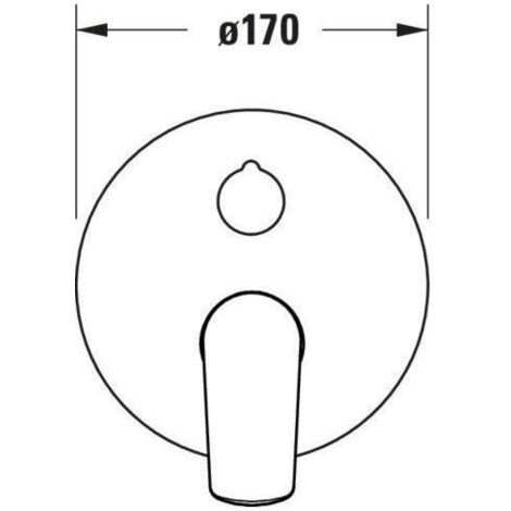 Duravit No.1 Einhebel-Wannenmischer, Unterputz, Chrom Hochglanz,