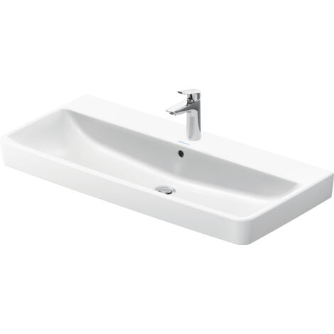 Duravit No.1 lavabo, 1 trou de robinetterie, avec trop-plein,