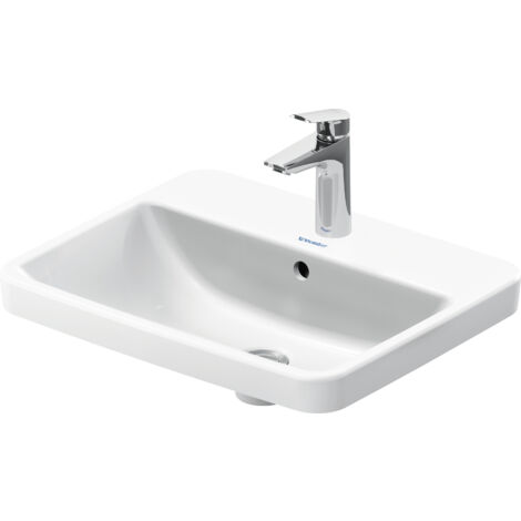 Duravit No.1 lavabo encastré, 1 trou pour robinet, avec