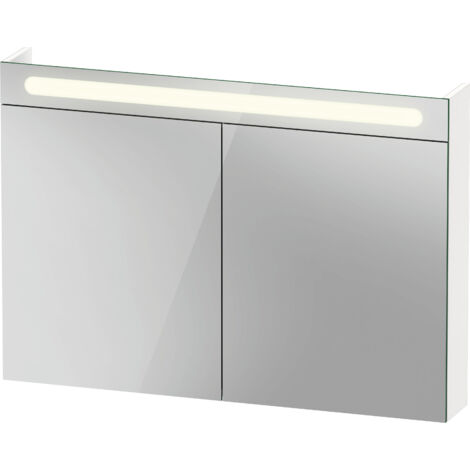 Duravit No.1 Spiegelschrank, 2 Türen, mit LED-Beleuchtung,