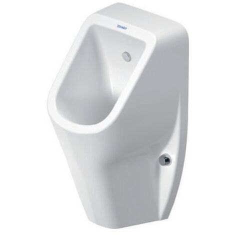 Duravit No.1 Urinal, rimless, Zulauf hinten, inklusive Spüldüse,
