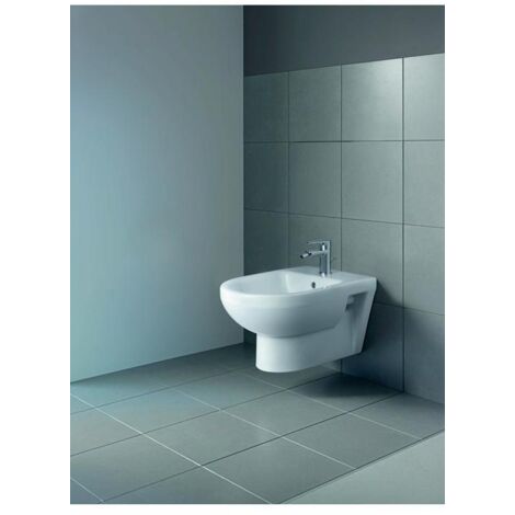 Duravit No.1 Wandbidet, mit Überlauf, 1 Hahnloch, 370x540mm,