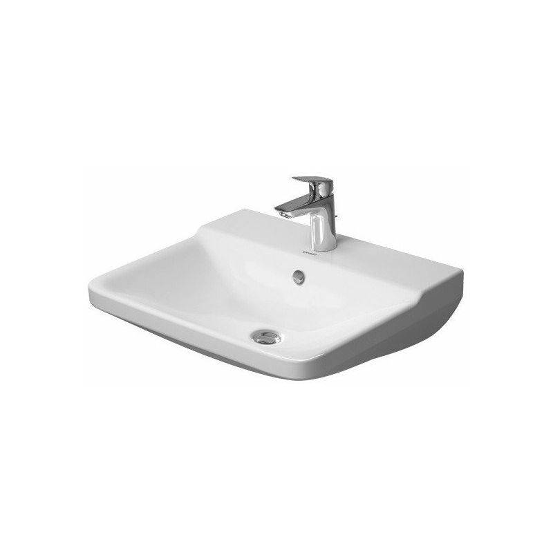 

P3 Comforts lavabo con rebosadero piso para grifería 55x45,5cm 3 orificios para grifería blanco - Duravit