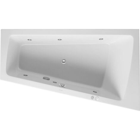 Duravit Paiova Bain à remous, à encastrer, simple dos à droite,