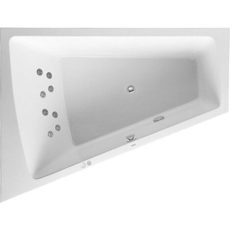 Duravit Paiova Bain à remous, à encastrer, simple dos à gauche,