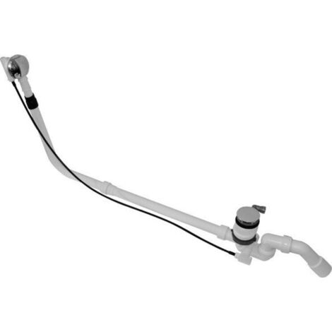 Duravit Paiova, desagüe y rebose, con entrada inferior, cromado,