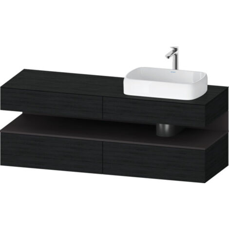 Duravit Qatego Konsolenwaschtischunterbau, 2 Auszüge, 2