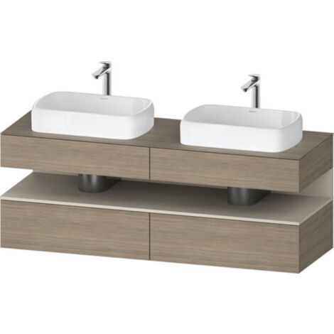Duravit Qatego Konsolenwaschtischunterbau, 2 Auszüge, 2