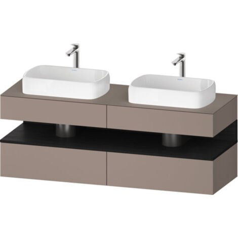 Duravit Qatego Konsolenwaschtischunterbau, 2 Auszüge, 2