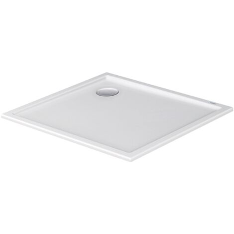 Duravit – Receveur de douche à encastrer 900 x 800 mm – PMMA blanc brillant – Pose fine avec vidage angle – Résistant aux chocs et facile à nettoyer