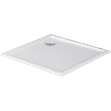 Duravit – Receveur de douche à encastrer 900 x 800 mm – PMMA blanc brillant – Pose fine avec vidage angle – Résistant aux chocs et facile à nettoyer