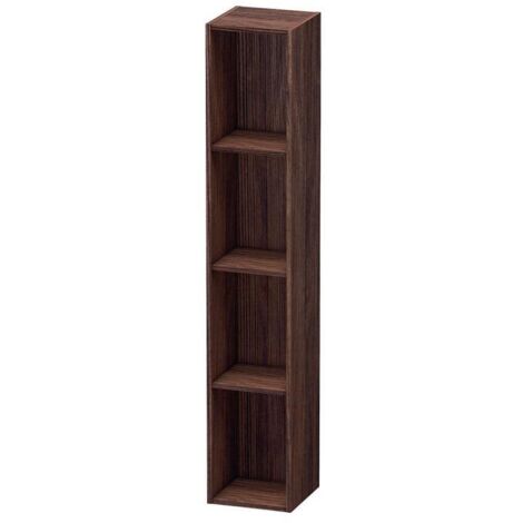 Duravit Regalelement L-Cube 18x18x100cm, 4 Fäch., vert, Nussb dunkel
