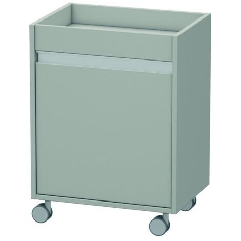 Duravit Rollcontainer Ketho 50x36x67cm, Tür links, betongrau matt