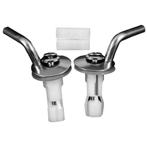 Duravit Scharnier-Set f Sitz ohne Absenkautomatik, Edelstahl