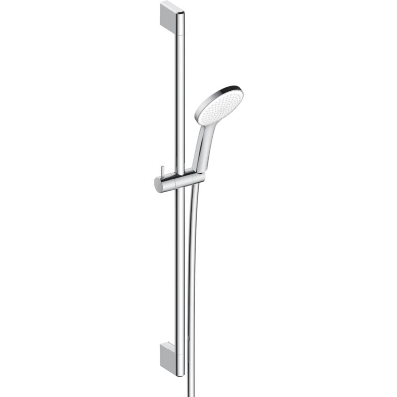 Duravit - Système de douche universel barre de douche (700 mm) avec douchette réglable en hauteur et jet Rain, flexible de douche avec protection