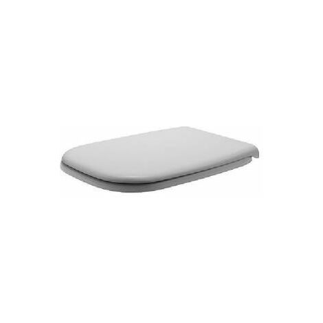 Duravit – Siège de WC standard blanc 360x430mm – Plastique thermodur – Fixation par étrier en acier inoxydable – Entraxe 170mm