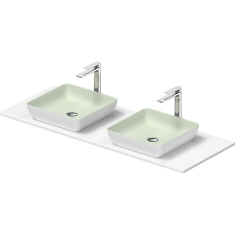 Duravit Sivida Doppelwaschtisch Set eckig inklusive Konsole