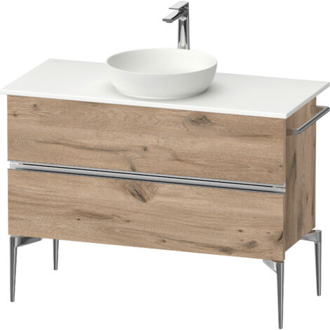Duravit Sivida Konsolenwaschtischunterbau, 2 Schubkästen,