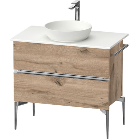 Duravit Sivida Konsolenwaschtischunterbau, 2 Schubkästen,