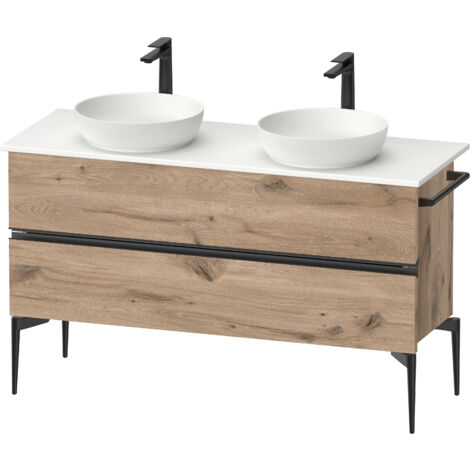 Duravit Sivida Konsolenwaschtischunterbau, 2 Schubkästen,