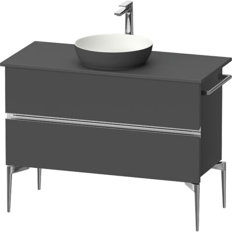 Duravit Sivida Meuble sous-lavabo sur console, 2 tiroirs, poignée