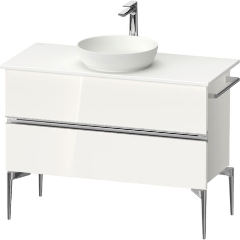 Duravit Sivida Meuble sous-lavabo sur console, 2 tiroirs, poignée