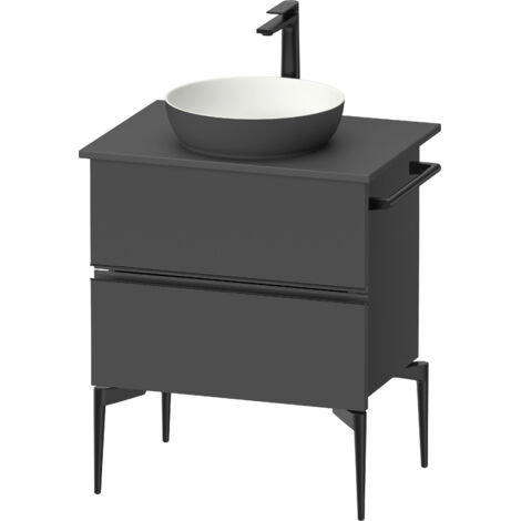 Duravit Sivida Meuble sous-lavabo sur console, 2 tiroirs, poignée