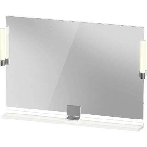 Duravit Sivida miroir, chrome, 1050x36x650mm, éclairage à poser,