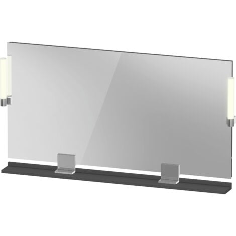 Duravit Sivida miroir, chrome, 1330x36x650mm, éclairage à poser,