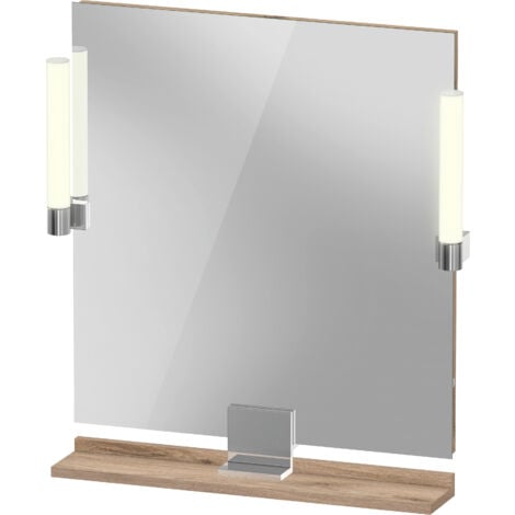 Duravit Sivida miroir, chrome, 650x36x650mm, éclairage à poser,