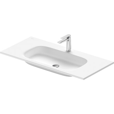 Duravit Sivida Möbelwaschtisch, 1 Hahnloch mittig, ohne Überlauf,