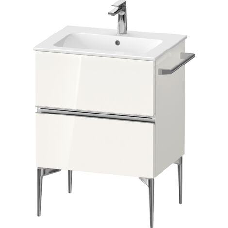 Duravit Sivida mueble bajo lavabo, 2 cajones, tirador cromado,