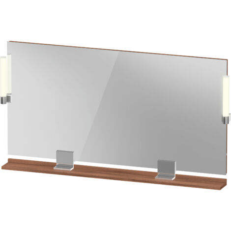Duravit Sivida Spiegel, chrom, 1330x36x650mm, Aufsatzleuchte,