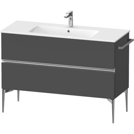 Duravit Sivida Waschtischunterbau, 2 Schubkästen, Griffleiste