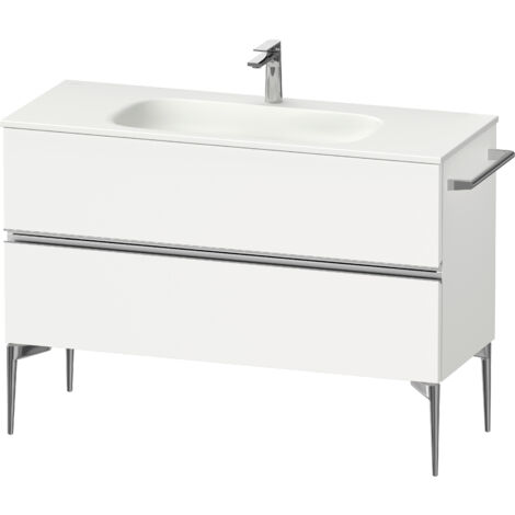 Duravit Sivida Waschtischunterbau, 2 Schubkästen, Griffleiste