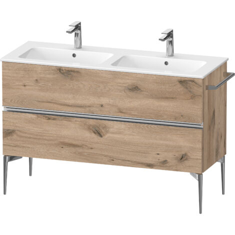 Duravit Sivida Waschtischunterbau, 2 Schubkästen, Griffleiste