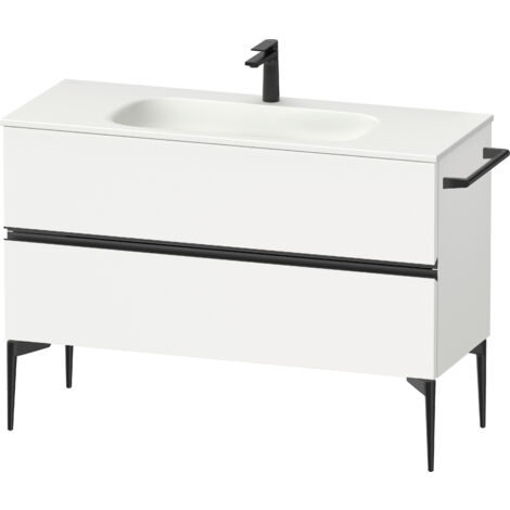 Duravit Sivida Waschtischunterbau, 2 Schubkästen, Griffleiste