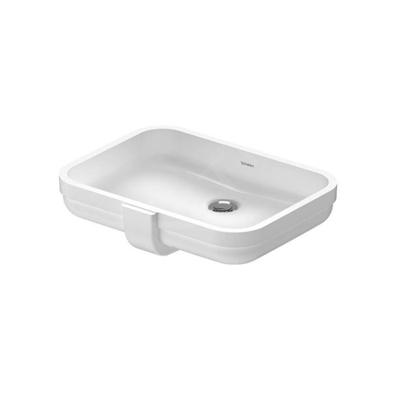 Duravit Soleil by Starck - Lavabo 490x350 mm, encastrable, avec trop-plein, sans trou pour robinet, blanc 0397490060