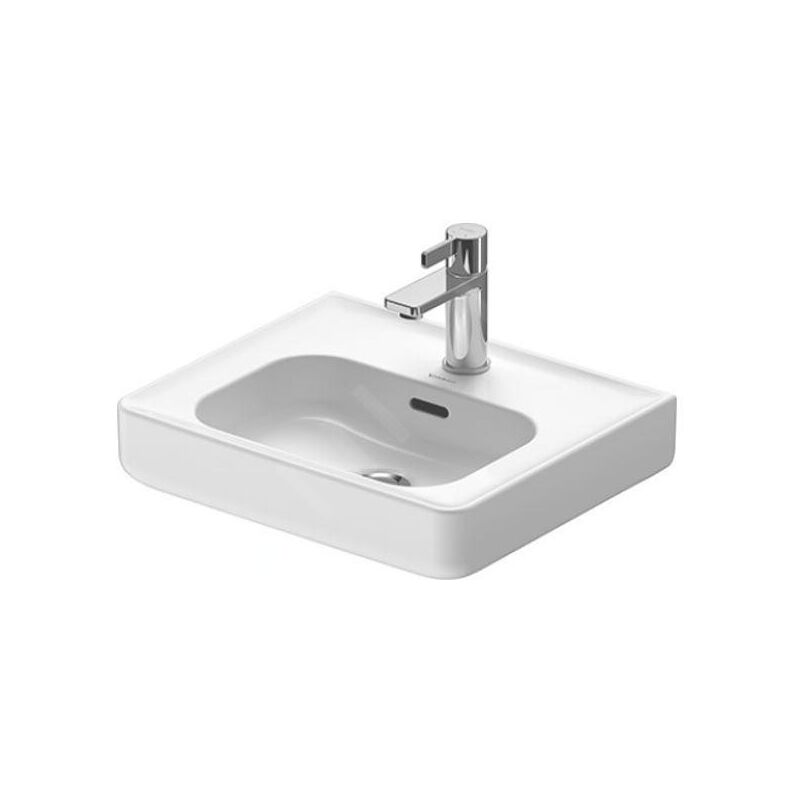 Soleil by Starck - Lave-main 450x380 mm, avec trop-plein, trou pour robinet , blanc 0744450000 - Duravit
