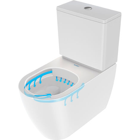 Duravit Soleil by Starck WC au sol, sans rebord, 650x370x415mm,