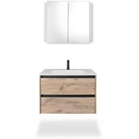 Duravit Spiegelschrank Ketho.2 LED, we, 80x15,7x70cm, m Waschp.-Bel.