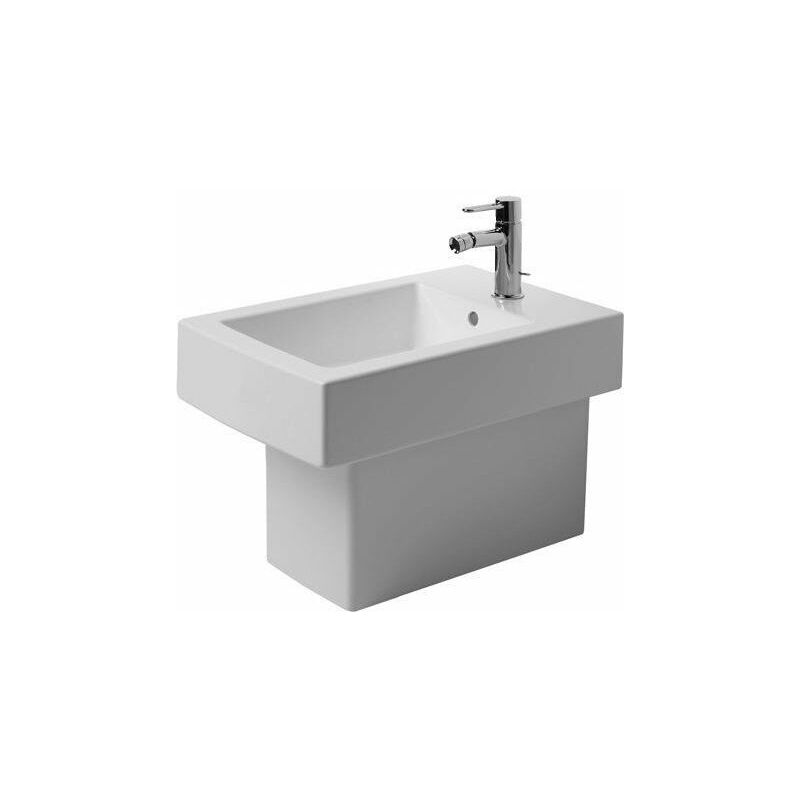 

Bidé VERO con rebosadero para grifería 370x570mm 3 orificios para grifería blanco Wondergliss