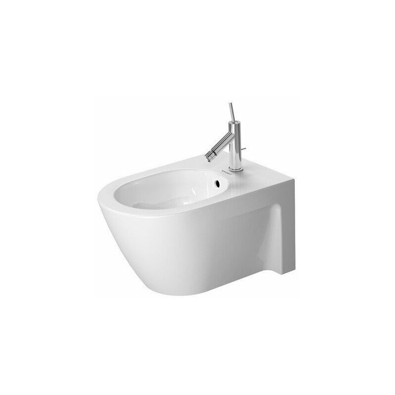 

Bidé de pared STARCK 2 con plataforma para grifo rebosadero 370x540mm 1 orificio para grifo blanco Wondergliss