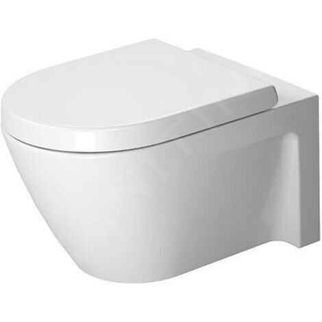 Duravit Starck 2 - WC suspendu, 370 mm x 540 mm, blanc - toilette, aved WonderGliss 25340900001