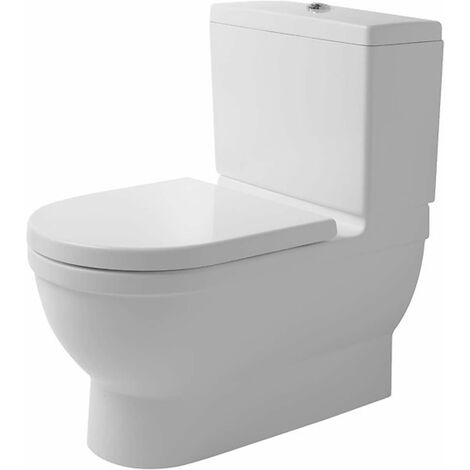 Duravit Starck 3 - Cuvette de WC à poser à installer avec réservoir Big Toilet, blanc 2104090000