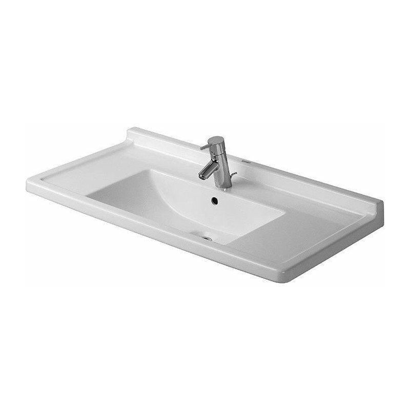 

STARCK 3 lavabo con almohadilla rebosadero 3 orificios para grifería 850x485mm blanco - Duravit