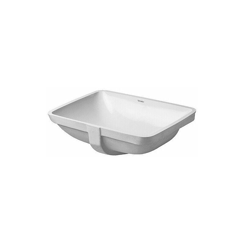 

STARCK 3 lavabo empotrado con rebosadero sin orificio para grifería B 490x365mm sin orificio para grifería blanco - Duravit