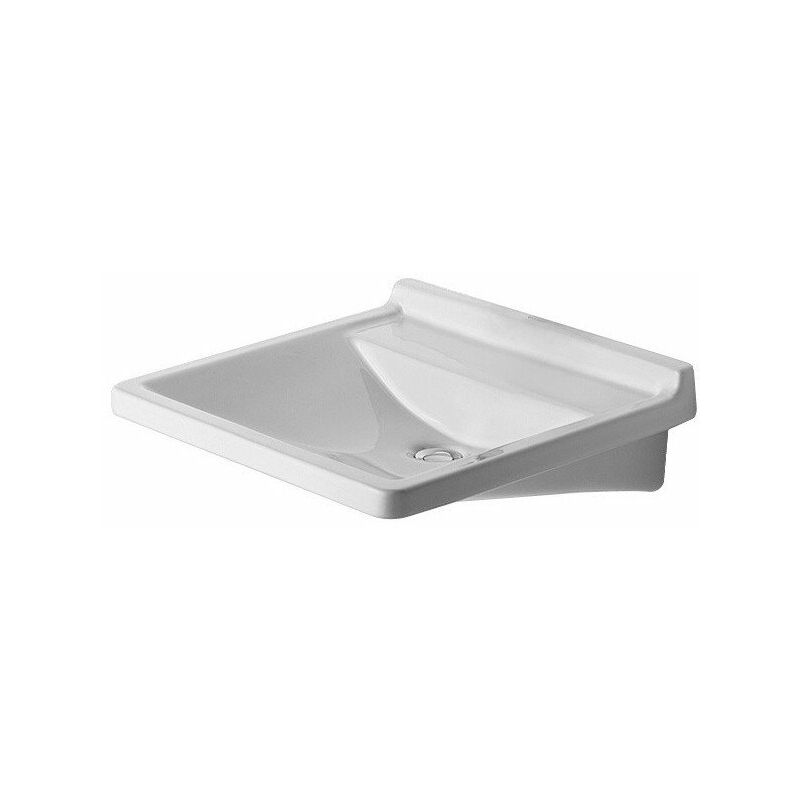 

STARCK 3 VITAL MED lavabo sin rebosadero con plataforma para grifería 600x545m con orificio para grifería-Vorst we - Duravit