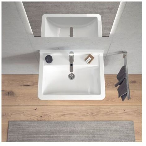 Duravit Starck 3 - Waschtisch 60x45 cm, mit 1 Hahnloch, weiß 0300600000